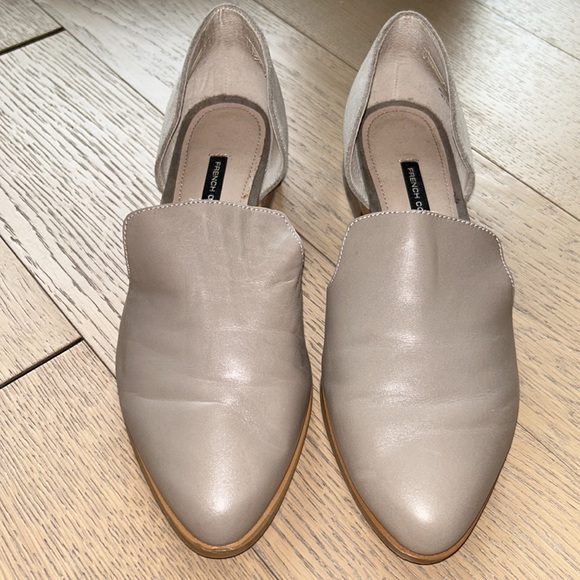 FRENCH CONNECTION LOTTIE D'ORSAY FLATS TAN SIZE 8 - Picture 2 of 5